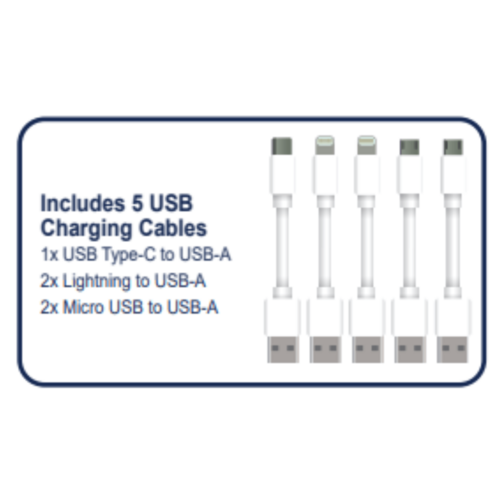 Emerson 5-Port USB Ladestasjon