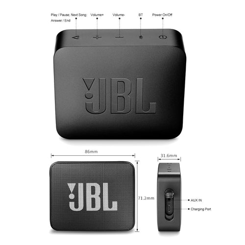 JBL GO 2 Vanntett Trådløs Bluetooth-Høyttaler