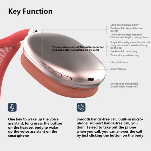 Trådløse Sport Bluetooth Hodetelefoner med In-Ear Detection